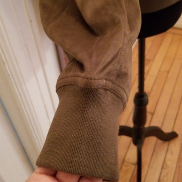 Faux suede bomber jacket - Picture 4 of 8